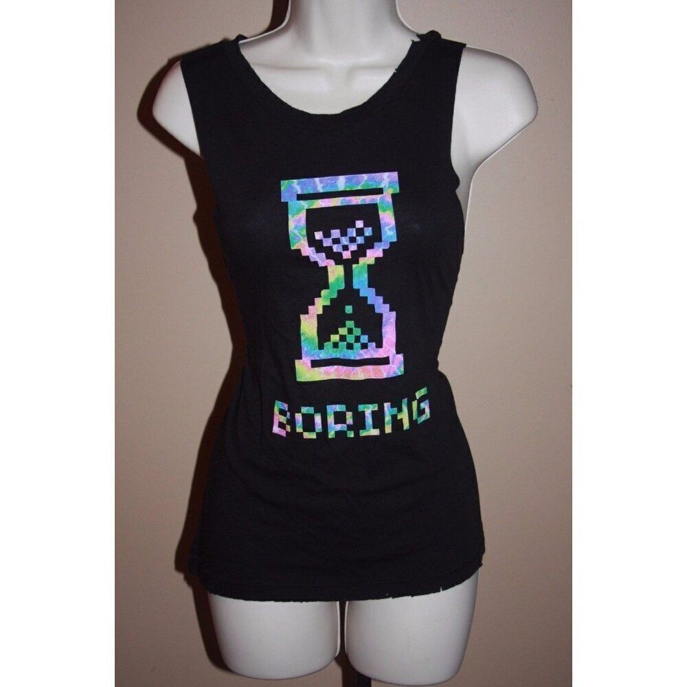 Petals and Peacocks XSMALL Boring muscle tee shirt - NEW